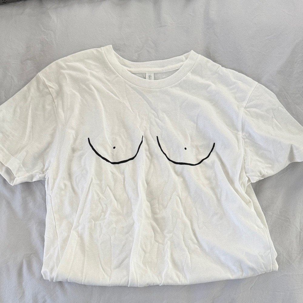 White T-Shirt with Minimalist Design